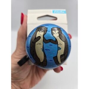 Electra Blue Sea Otter Graphic Bike Bell Domed Ringer Sign, Ring ring move it